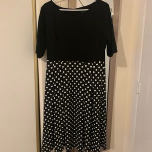 Vintage inspired midi fit and flare dress with pockets!!